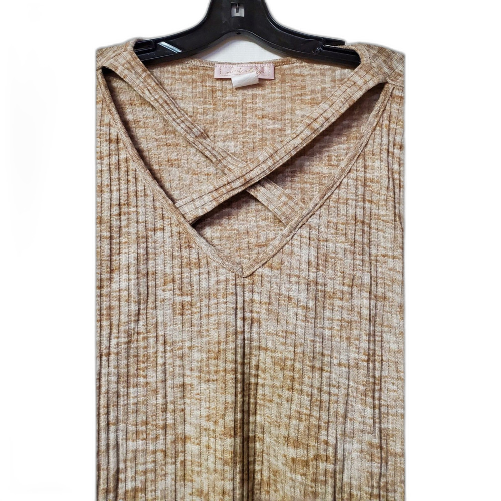 Sweet Adelyn Women's Criss Cross Front Tunic12 Blouse Size Large